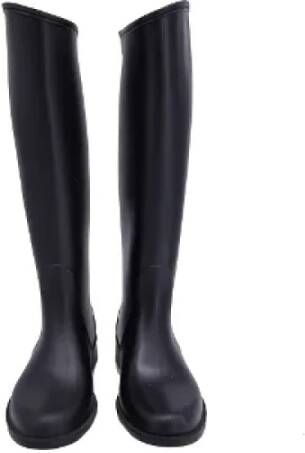 Salvatore Ferragamo Pre-owned Rubber boots Black Dames