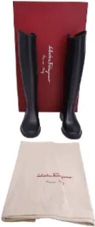 Salvatore Ferragamo Pre-owned Rubber boots Black Dames