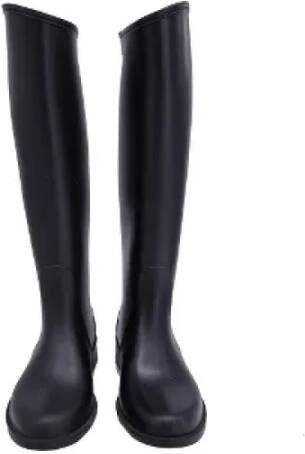 Salvatore Ferragamo Pre-owned Rubber boots Black Dames