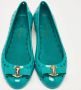 Salvatore Ferragamo Pre-owned Rubber flats Green Dames - Thumbnail 3