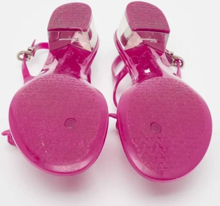Salvatore Ferragamo Pre-owned Rubber sandals Purple Dames