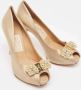 Salvatore Ferragamo Pre-owned Satin heels Beige Dames - Thumbnail 4