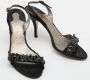 Salvatore Ferragamo Pre-owned Satin sandals Black Dames - Thumbnail 4