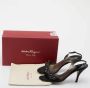 Salvatore Ferragamo Pre-owned Satin sandals Black Dames - Thumbnail 9