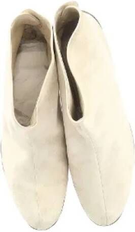 Salvatore Ferragamo Pre-owned Suede boots Beige Dames