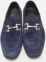 Salvatore Ferragamo Pre-owned Suede flats Blue Heren - Thumbnail 3