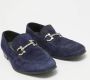 Salvatore Ferragamo Pre-owned Suede flats Blue Heren - Thumbnail 4