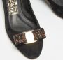 Salvatore Ferragamo Pre-owned Suede heels Black Dames - Thumbnail 7