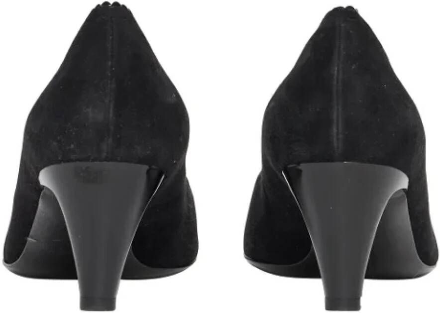 Salvatore Ferragamo Pre-owned Suede heels Black Dames