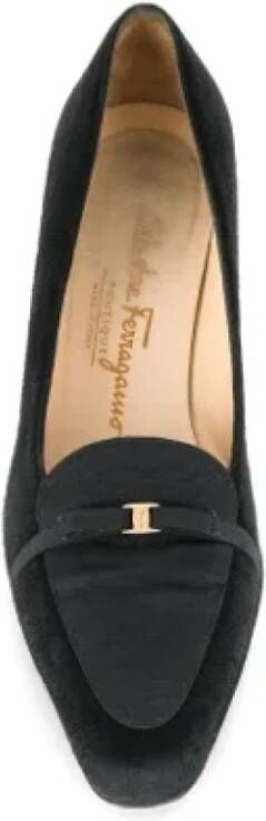 Salvatore Ferragamo Pre-owned Suede heels Black Dames