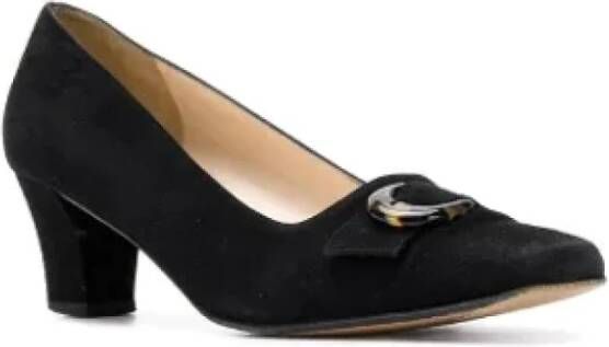 Salvatore Ferragamo Pre-owned Suede heels Black Dames