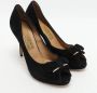 Salvatore Ferragamo Pre-owned Suede heels Black Dames - Thumbnail 4