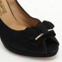 Salvatore Ferragamo Pre-owned Suede heels Black Dames - Thumbnail 7