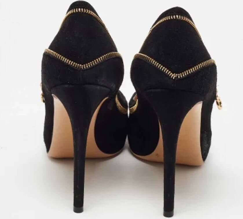 Salvatore Ferragamo Pre-owned Suede heels Black Dames