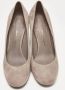 Salvatore Ferragamo Pre-owned Suede heels Gray Dames - Thumbnail 3