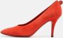 Salvatore Ferragamo Pre-owned Suede heels Orange Dames - Thumbnail 2