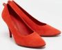 Salvatore Ferragamo Pre-owned Suede heels Orange Dames - Thumbnail 4