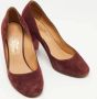 Salvatore Ferragamo Pre-owned Suede heels Red Dames - Thumbnail 4