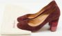 Salvatore Ferragamo Pre-owned Suede heels Red Dames - Thumbnail 9