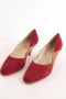 Salvatore Ferragamo Pre-owned Suede heels Red Dames - Thumbnail 2