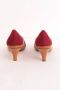 Salvatore Ferragamo Pre-owned Suede heels Red Dames - Thumbnail 3