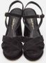 Salvatore Ferragamo Pre-owned Suede sandals Black Dames - Thumbnail 3