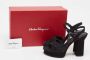 Salvatore Ferragamo Pre-owned Suede sandals Black Dames - Thumbnail 9