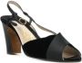 Salvatore Ferragamo Pre-owned Velvet sandals Black Dames - Thumbnail 2