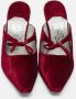 Salvatore Ferragamo Pre-owned Velvet sandals Red Dames - Thumbnail 3