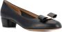 Salvatore Ferragamo Zwarte Leren Pumps met Strikdetail Black Dames - Thumbnail 2