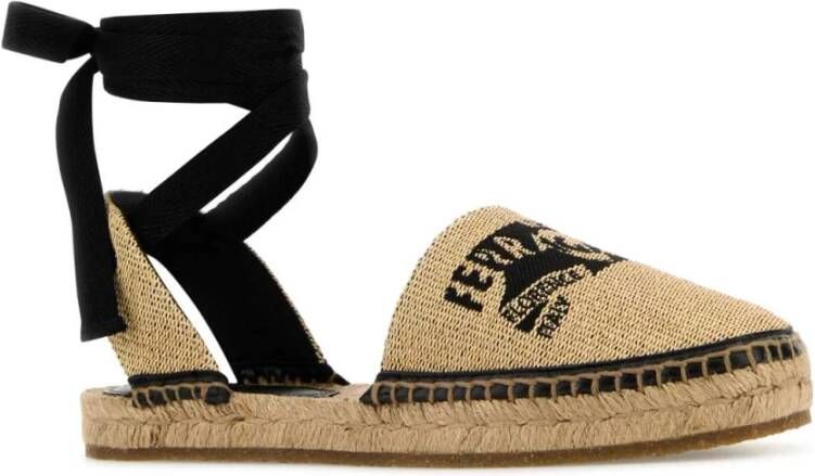 Salvatore Ferragamo Raffia Elaia espadrilles Beige Dames