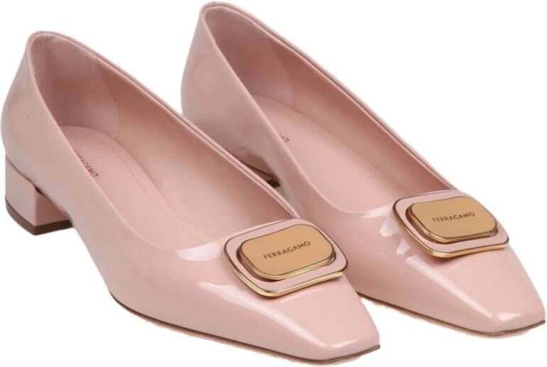 Salvatore Ferragamo Roze Ballerina Schoenen Pink Dames