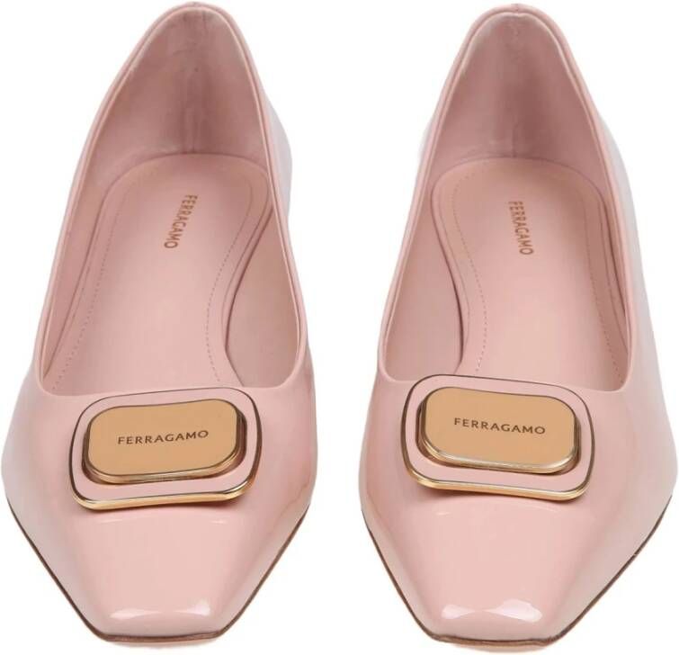 Salvatore Ferragamo Roze Ballerina Schoenen Pink Dames