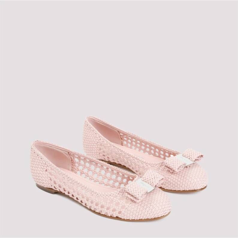 Salvatore Ferragamo Roze & Paarse Ballerina's Pink Dames