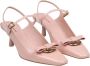 Salvatore Ferragamo Roze leren slingback pumps Pink Dames - Thumbnail 8