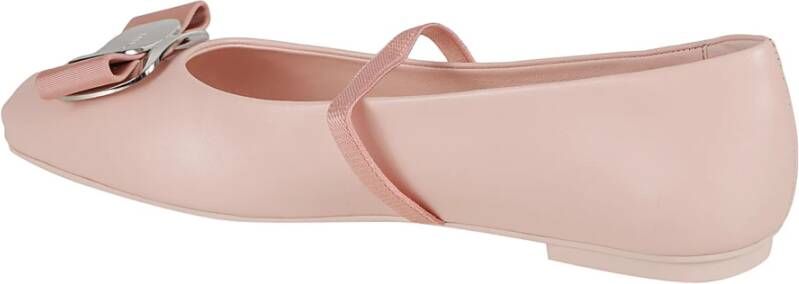 Salvatore Ferragamo Roze Platte Schoenen Zina Pink Dames