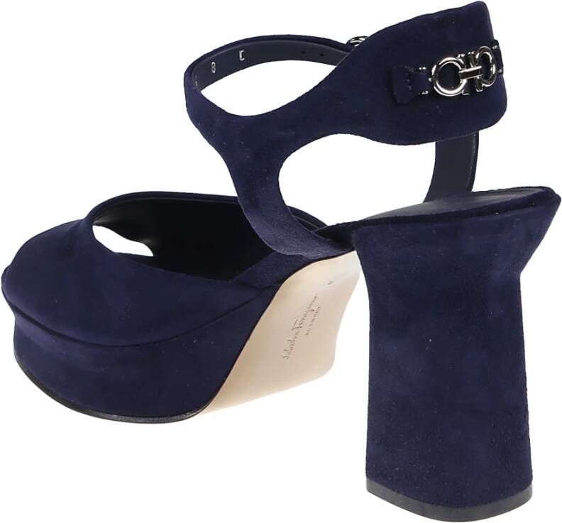 Salvatore Ferragamo Hoge hak sandalen Blauw Dames