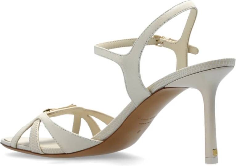 Salvatore Ferragamo Sandalettes met hak Dasy Beige Dames