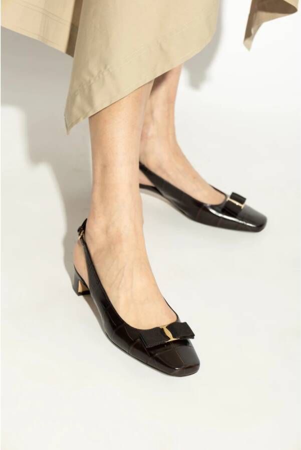 Salvatore Ferragamo Schoenen met hak Rivada Brown Dames