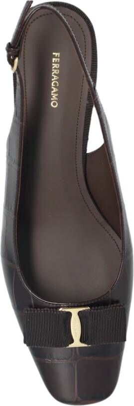 Salvatore Ferragamo Schoenen met hak Rivada Brown Dames