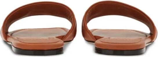 Salvatore Ferragamo Sliders Brown Dames