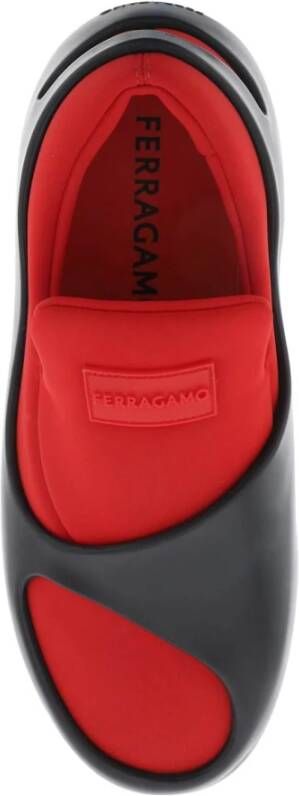 Salvatore Ferragamo Slip-Ons met Uitgesneden Effect Red Heren