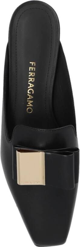 Salvatore Ferragamo Slippers 'Lea' Black Dames