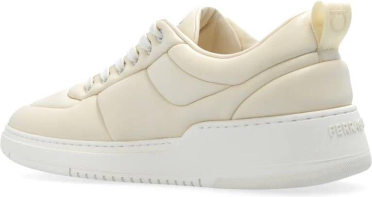 Salvatore Ferragamo Sneakers Caro Man Beige Heren