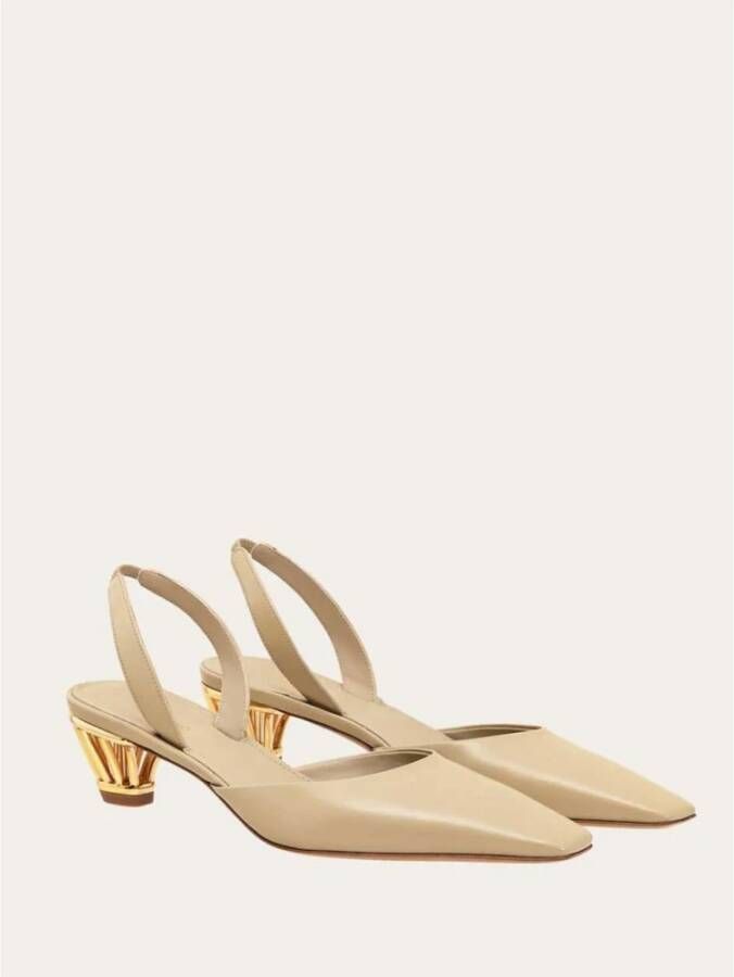 Salvatore Ferragamo Stone Alyssa Modieuze Damesschoenen Beige Dames