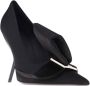 Salvatore Ferragamo Strik Puntige Neus Pumps Gebeeldhouwde Hak Black Dames - Thumbnail 2