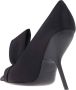 Salvatore Ferragamo Strik Puntige Neus Pumps Gebeeldhouwde Hak Black Dames - Thumbnail 3