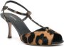 Salvatore Ferragamo T-Strap Sandalen Brown Dames - Thumbnail 2