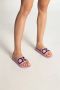 Salvatore Ferragamo Groovy Rubberen Slippers met Logo Print Roze Dames - Thumbnail 2