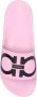 Salvatore Ferragamo Groovy Rubberen Slippers met Logo Print Roze Dames - Thumbnail 6